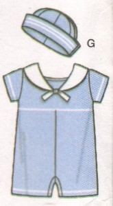 Simplicity 4711 baby boy sailor suit